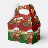 Schattigee Santa Beer Kerstmis Gable Favor Box 2 Bedankdoosjes (Achterkant)
