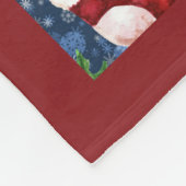 Schattigee Santa Boots Balls Red Holly Berries Ker Fleece Deken (Hoek)