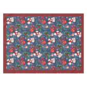 Schattigee Santa Boots Balls Red Holly Berries Ker Tafelkleed (Voorkant (Horizontaal))