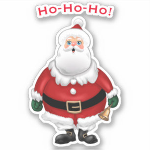 Schattigee Santa Cartoon Sticker