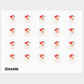 Schattigee Santa Christmas Envelope Sticker (Vel)