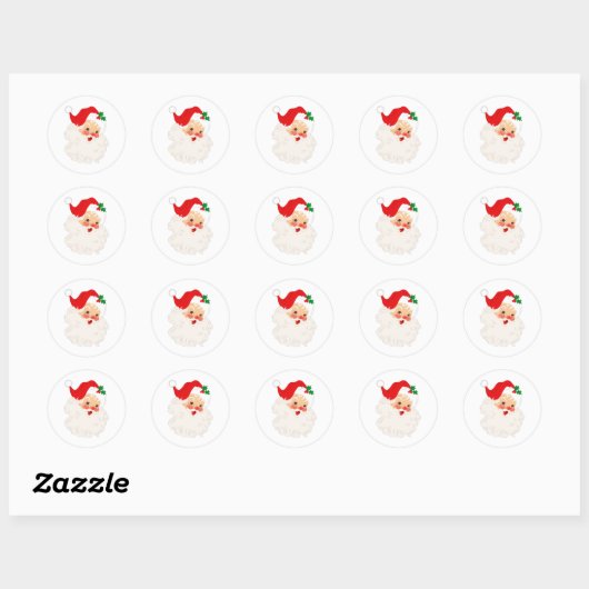 Schattigee Santa Christmas Envelope Sticker (Vel)