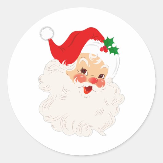 Schattigee Santa Christmas Envelope Sticker (Voorkant)
