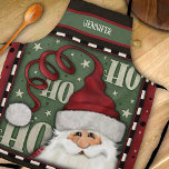 Schattigee Santa Christmas Whimsical Custom Inspir Schort<br><div class="desc">Gepersonaliseerd Santa Christmas schort. Voeg wat kruiden toe aan uw keuken met dit leuke’ Inspirivity schort. Dit trendy schort zou er geweldig uitzien als je die kerstkoekjes opzweept. De grillige sterren en leuke rand voegen vreugde toe aan dit handgetekende kunststuk. De leuke vakantiekleuren maken je in een feeststemming. Wat een...</div>