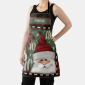 Schattigee Santa Christmas Whimsical Custom Inspir Schort (Insitu)