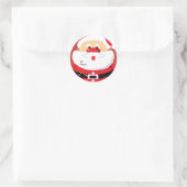 Schattigee Santa Claus aangepaste sticker cadeau l (Tas)