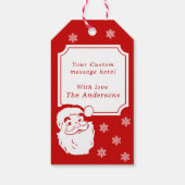 Schattigee Santa Claus Gift Labels Cadeaulabel (Achterkant)