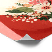 Schattigee Santa Claus Illustratie Kwekerij Kerst Poster (Hoek)