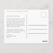 Schattigee Santa Claus Magische Paddestoelen CUSTO Briefkaart (Achterkant)