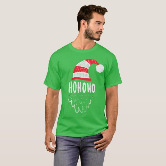 Schattigee Santa Claus Mannen T-shirt (Voorkant volledig)