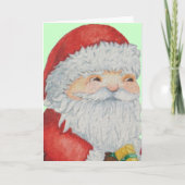 Schattigee Santa Claus Portret afbeelding voor Ker Feestdagen Kaart (Voorkant)