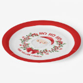 Schattigee Santa Claus Rode Naam Kerst Papier Bord (Gekanteld)