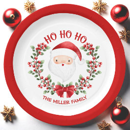 Schattigee Santa Claus Rode Naam Kerst Papier Bord