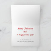 Schattigee Santa Claus Rubber Duck Kerst Feestdagen Kaart (Binnen)