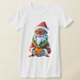 Schattigee Santa Claus T-shirts voor dames