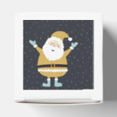 Schattigee Santa en Dieren Kunst Kerst Kinder Bedankdoosjes (Bovenkant)