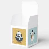 Schattigee Santa en Dieren Kunst Kerst Kinder Bedankdoosjes (Geopend)