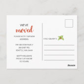 Schattigee Santa Flamingo We hebben vakantie verhu Briefkaart (Achterkant)