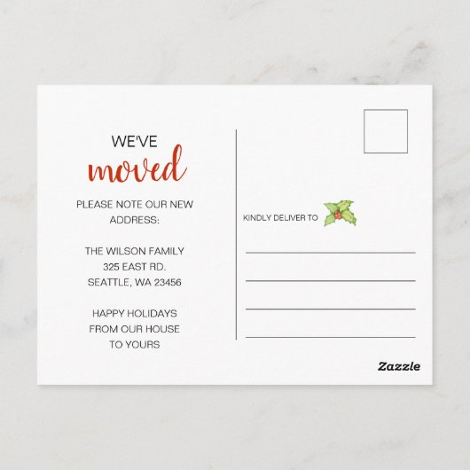 Schattigee Santa Flamingo We hebben vakantie verhu Briefkaart (Achterkant)