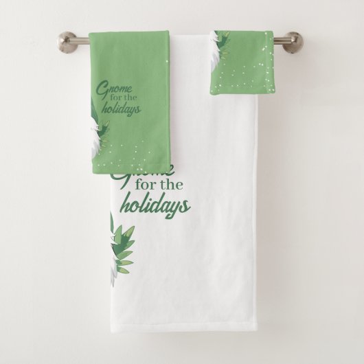 Schattigee Santa Gnome voor de Feestdagen Bad Handdoek (Insitu)