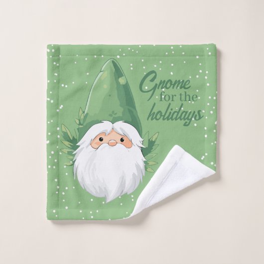 Schattigee Santa Gnome voor de Feestdagen Bad Handdoek (Wasdoekje)
