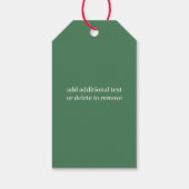 Schattigee Santa Gnome voor de Feestdagen Cadeaulabel (Achterkant)