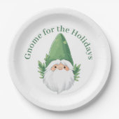 Schattigee Santa Gnome voor de Feestdagen Papieren Bordje (Voorkant)