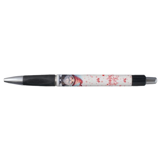 Schattigee Santa Gnome Xmas Holiday Let it Snow Gi Pen (Voorkant)