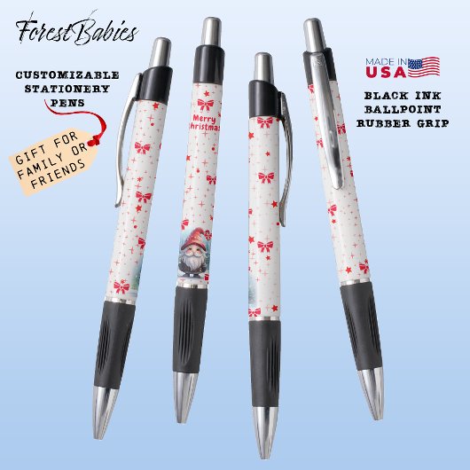 Schattigee Santa Gnome Xmas Holiday Let it Snow Gi Pen