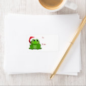 Schattigee Santa Hat Froggy - Kerstcadeau labels (Insitu)