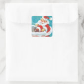 Schattigee Santa Kerst stickers (Tas)