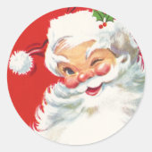 Schattigee Santa Kerst stickers (Voorkant)