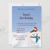 Schattigee Santa & Parcels Sneeuwlandschap 1e Verj Kaart (Achterkant)