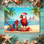 Schattigee Santa Parrot Tropical Beach Kerst Feestdagen Kaart<br><div class="desc">Introductie van onze schattige Schattigee Santa Parrot Tropical Beach Christmas Holiday Kaart! Breng een vleugje tropische vrolijkheid aan uw vakantiegroeten met dit grillige ontwerp. Perfect voor het sturen van warme wensen naar vrienden en familie, deze kaart legt de geest van Kerstmis op een unieke en speelse manier vast. Maak uw...</div>