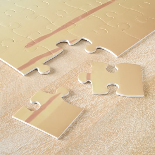 Schattigee Santa Parrot Tropical Beach Kerst Legpuzzel (Zijkant)