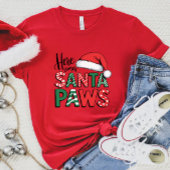 Schattigee Santa Paws Kerst T-shirt
