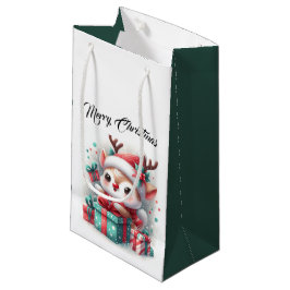 Schattigee Santa Reindeer Klein Cadeauzakje