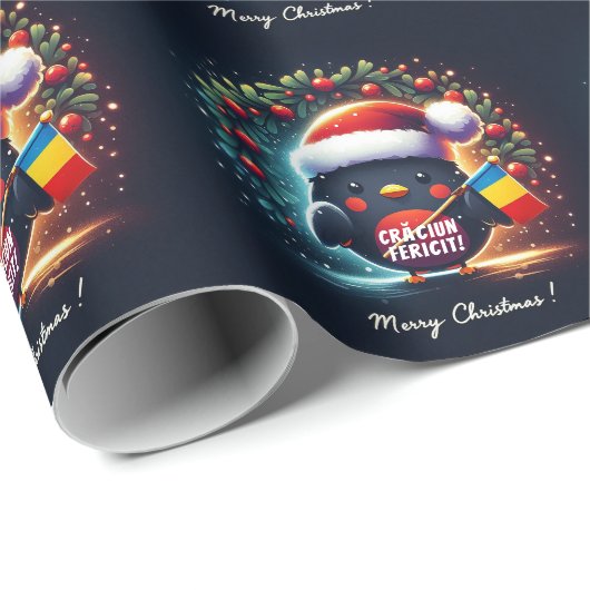 Schattigee Santa Robins Cadeaupapier (Rol Hoek)