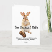 Schattigee Santa Squirrel Feestdagen Kaart (Achterkant)