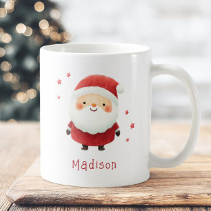 Schattigee Santa waterverf illustratie aangepaste  Koffiemok