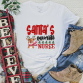Schattigee Santa's favoriete verpleegster T-shirt