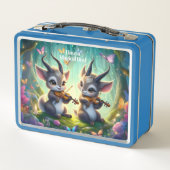 Schattigee Saolas spelen altviool in een magisch b (Achterkant)