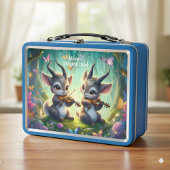 Schattigee Saolas spelen altviool in een magisch b