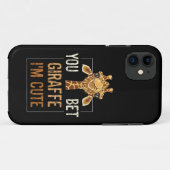 Schattigee Sarcastische Giraffe Dierenvriend je in Case-Mate iPhone Case (Achterkant (horizontaal))