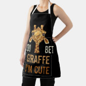 Schattigee Sarcastische Giraffe Dierenvriend je in Schort (Insitu)