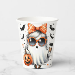 Schattigee Sassy Ghost Halloween Papieren Bekers