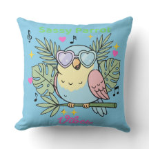 Schattigee "Sassy Parrot Vibes" Tropisch Decor Kus