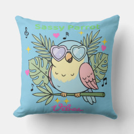 Schattigee "Sassy Parrot Vibes" Tropisch Decor Kus Kussen