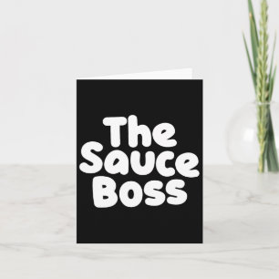 Schattigee Sauce Boss Chef BBQ Cook Food Humorous  Kaart