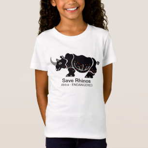 Schattigee Save RHINOS - Dierenvriend - Natuur T-shirt